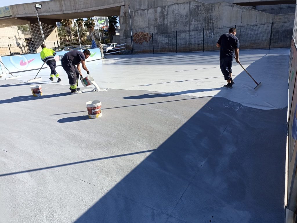 Solución de pavimentación asfáltica y de slurry para una zona de entrenamiento