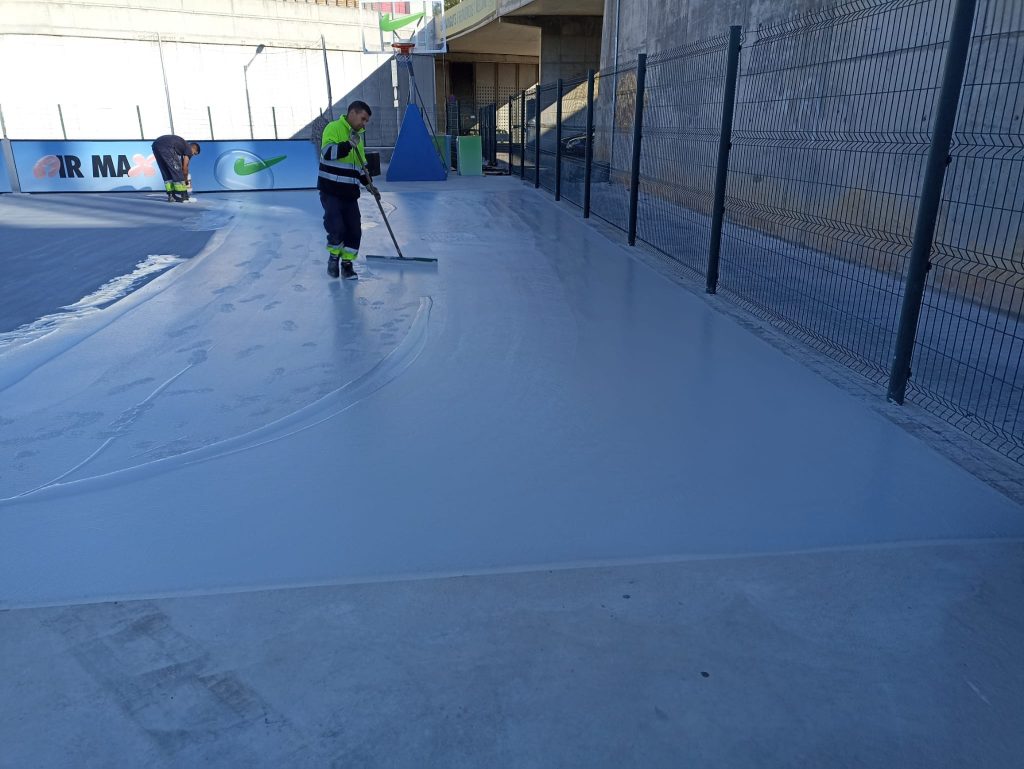 Solución de pavimentación asfáltica y de slurry para una zona de entrenamiento