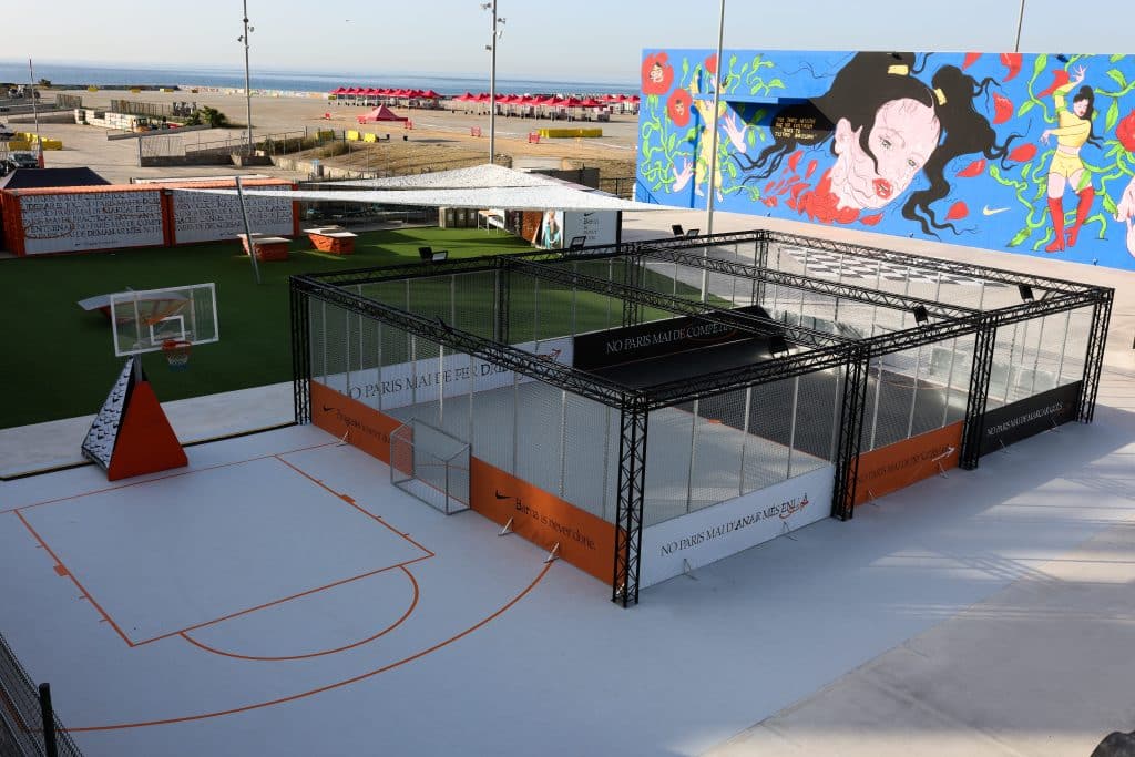 Suelo de entrenamiento para una pista exterior