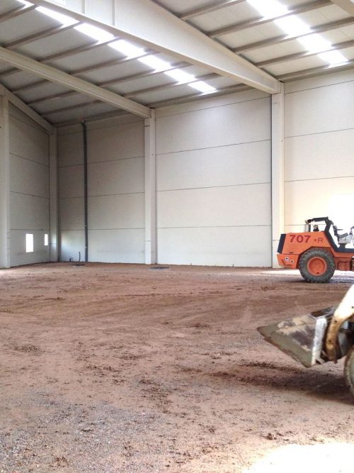 Movimiento de tierras y compactación de la subbase