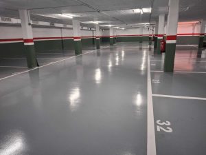 Resina epoxi en parkings