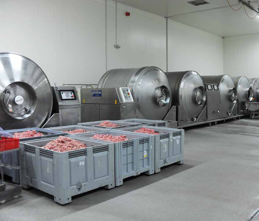Suelo Monile en color gris cemento para una empresa de la industria cárnica